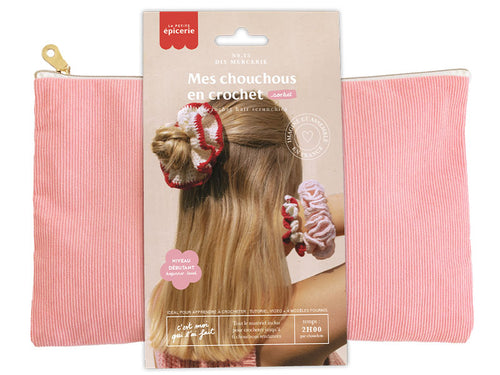 Achat Kit DIY Mercerie - Mes Chouchous en crochet - Sorbet