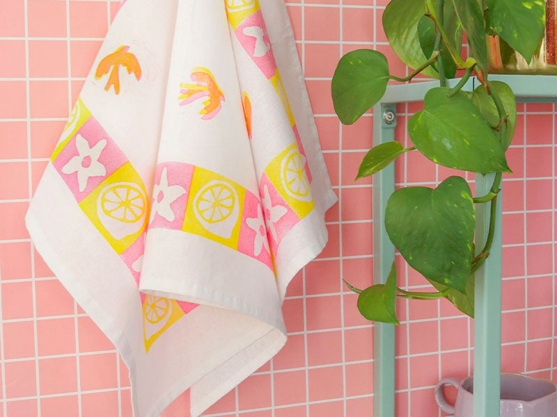 achat Kit DIY Home Déco - Mes tampons en linogravure sur torchon