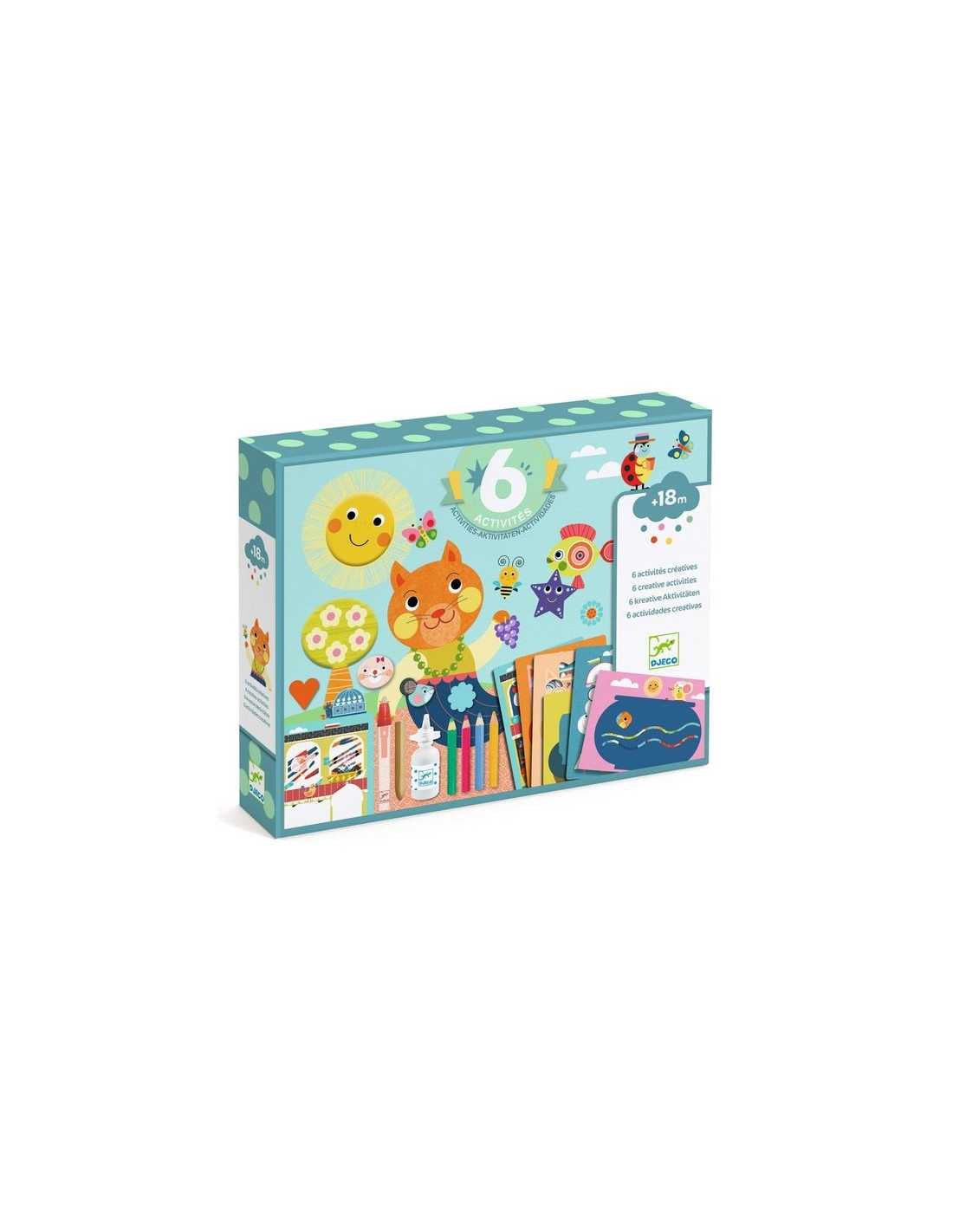 achat 6 Activités créatives Le chat et ses amis - 18 mois - Djeco