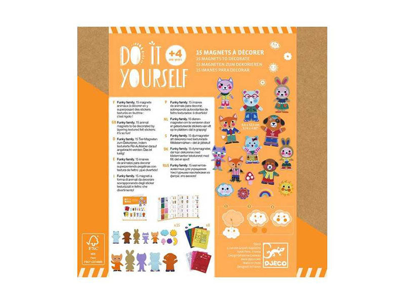achat Kit Craft 15 Magnets à décorer - Djeco