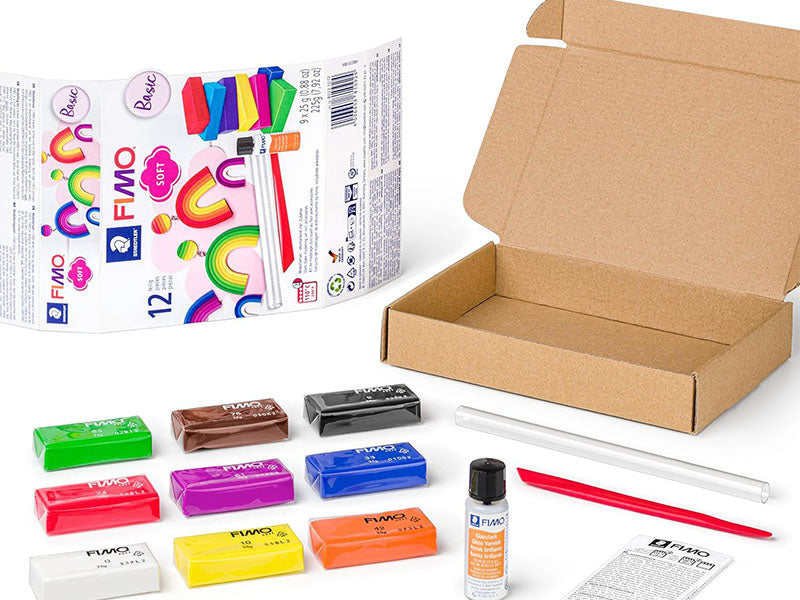 achat Coffret 7 pâtes FIMO SOFT + vernis + accessoires