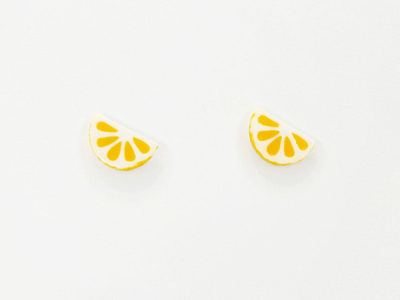 Achat Boucles d'oreilles en porcelaine - Citron