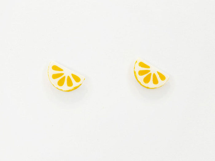 Achat Boucles d'oreilles en porcelaine - Citron