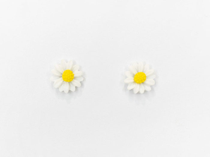 Achat Boucles d'oreilles en porcelaine - Pâquerette