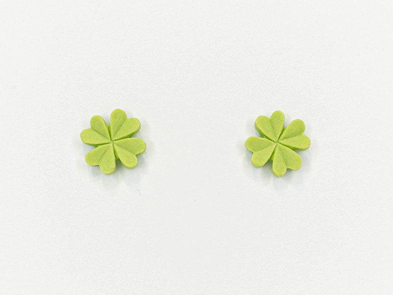 Achat Boucles d'oreilles en porcelaine Trèfle - La Petite Epicerie