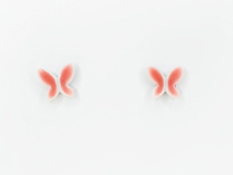 Achat Boucles d'oreilles en porcelaine Papillon - La Petite Epicerie