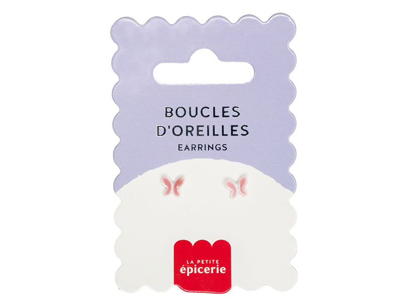 Achat Boucles d'oreilles en porcelaine Papillon - La Petite Epicerie