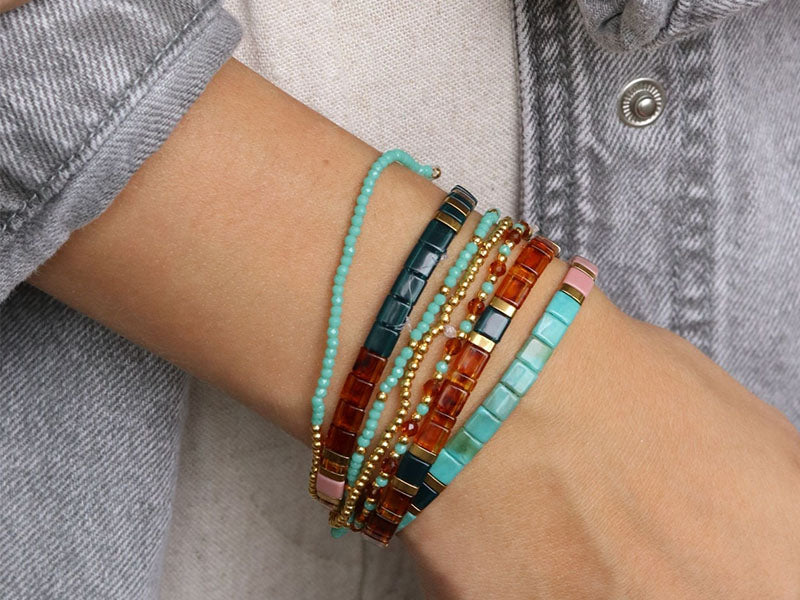 achat Kit DIY Bijouterie - Mon set de bracelets perlés - Doré