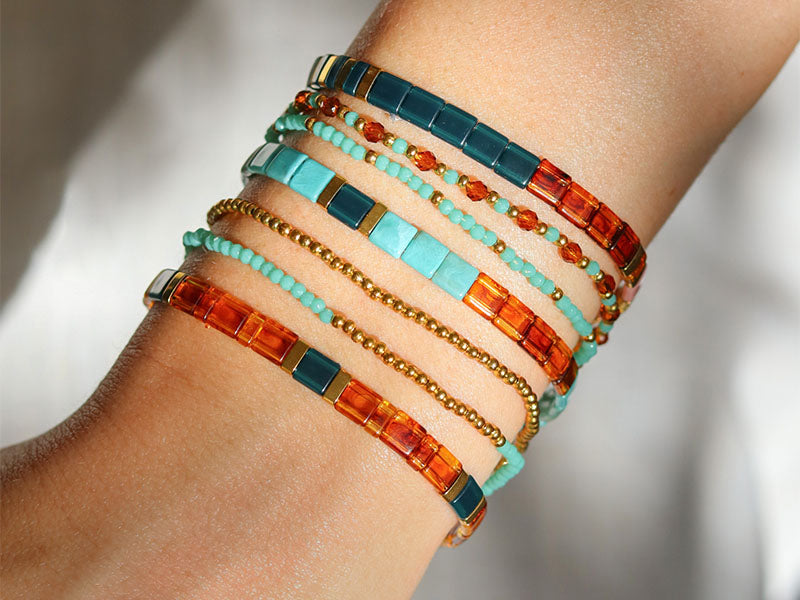 achat Kit DIY Bijouterie - Mon set de bracelets perlés - Doré