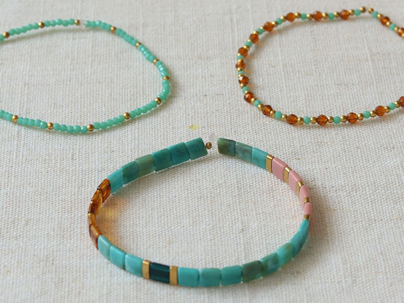 achat Kit DIY Bijouterie - Mon set de bracelets perlés - Doré