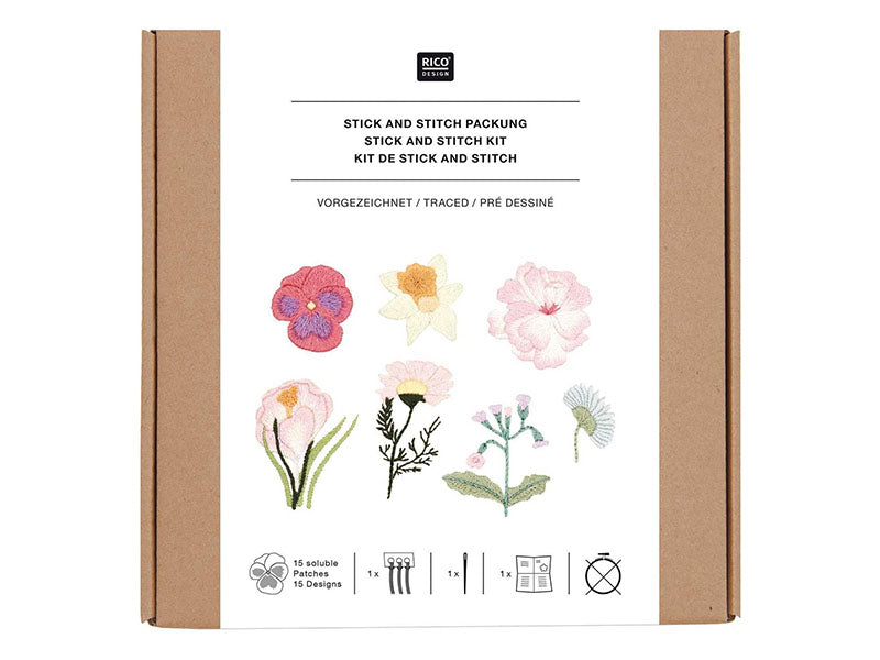 Achat KIT DE BRODERIE FLEURS DE PRINTEMPS - RICO DESIGN