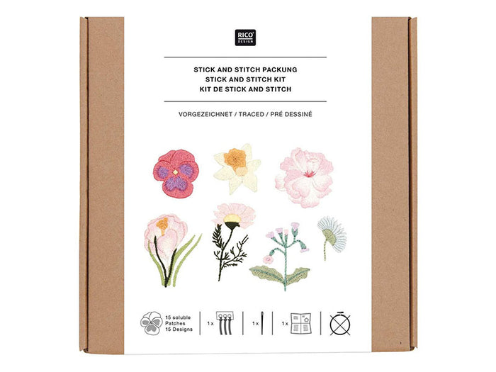Achat KIT DE BRODERIE FLEURS DE PRINTEMPS - RICO DESIGN