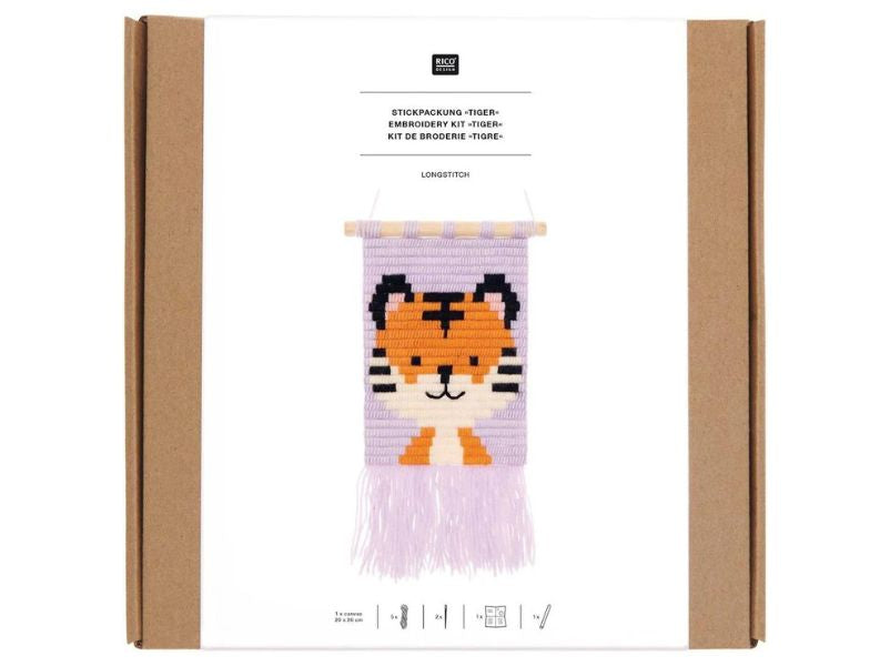 Achat KIT DE BRODERIE LONGSTITCH TIGRE - RICO DESIGN