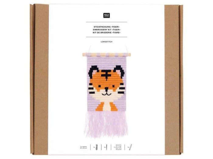 Achat KIT DE BRODERIE LONGSTITCH TIGRE - RICO DESIGN