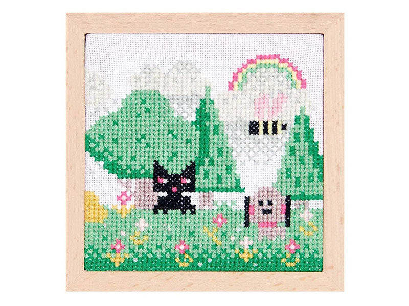 Achat KIT DE BRODERIE POINT DE CROIX PIXEL ART PAYSAGE - RICO DESIGN