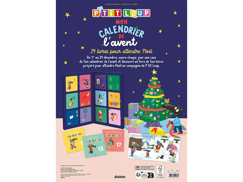 Achat Calendrier de l'avent P'tit loup - 24 livres pour attendre Noël