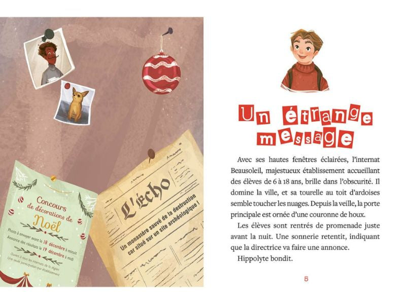 Roman énigme de l'Avent Disparition, énigmes et boules de Noël - Auzou