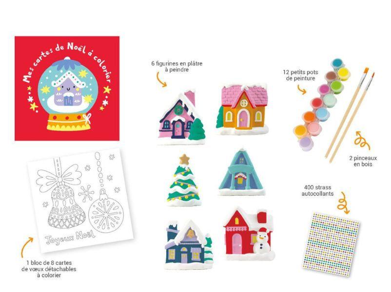 achat Mes jolies maisons de Noël à peindre - 1 2 3 Soleil