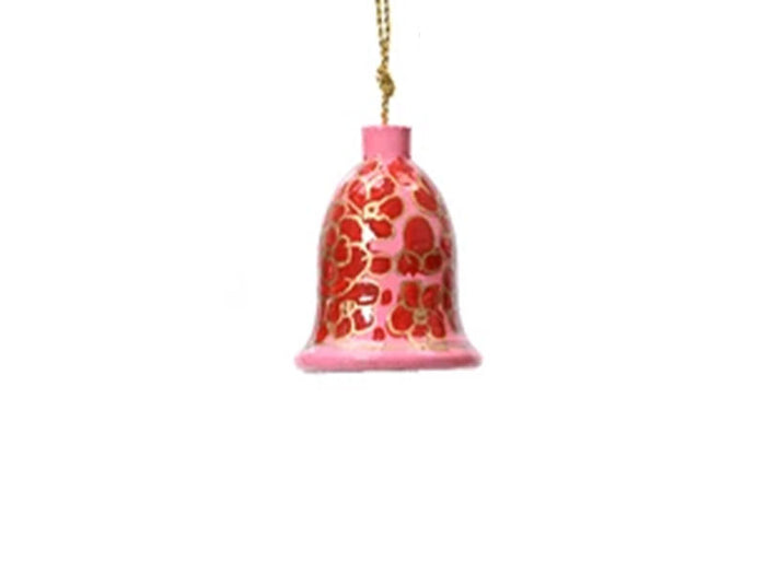 Achat Suspension de Noël Cloche Folklorique - Rouge et rose