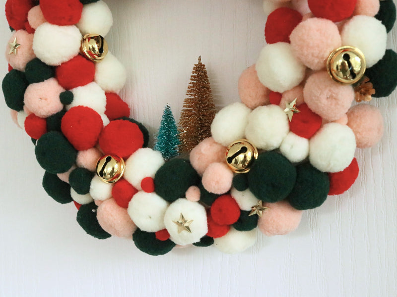 achat Kit couronne de Noël - Rouge et vert