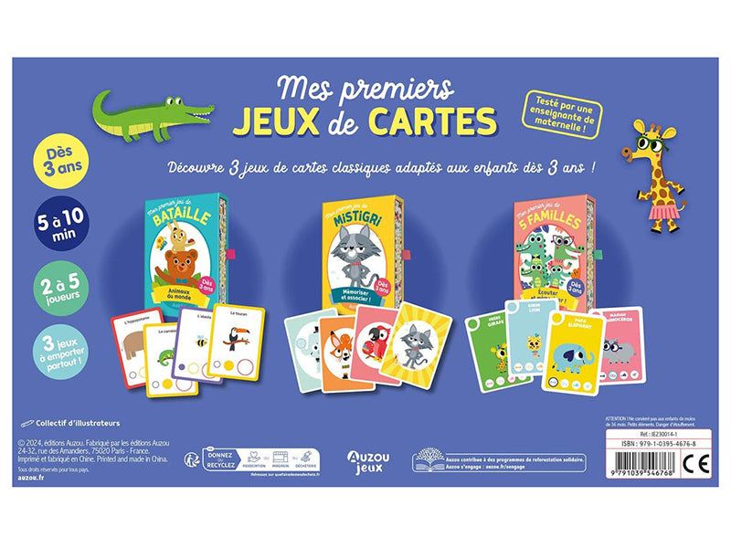 achat Coffret mes premiers jeux de cartes - Auzou