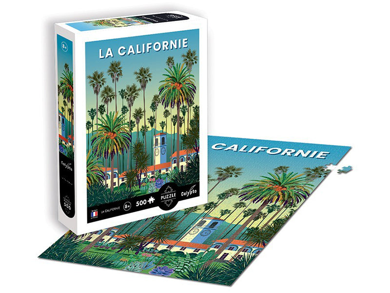 achat Puzzle 500 pièces La Californie : Voyage vintage par Calypto
