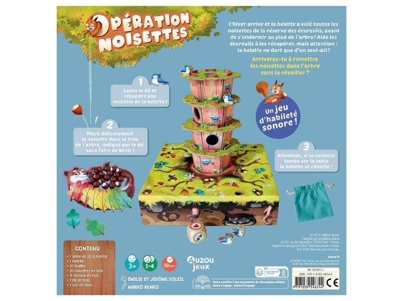 achat Opération noisettes - Auzou Jeux