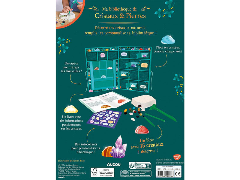 achat Ma Bibliothèque de Cristaux & Pierres - Auzou
