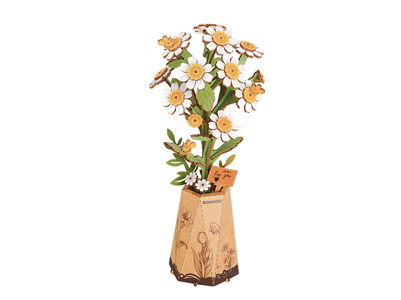 Achat Pante en bois Puzzle 3D - Fleur de Camomille - Robotime