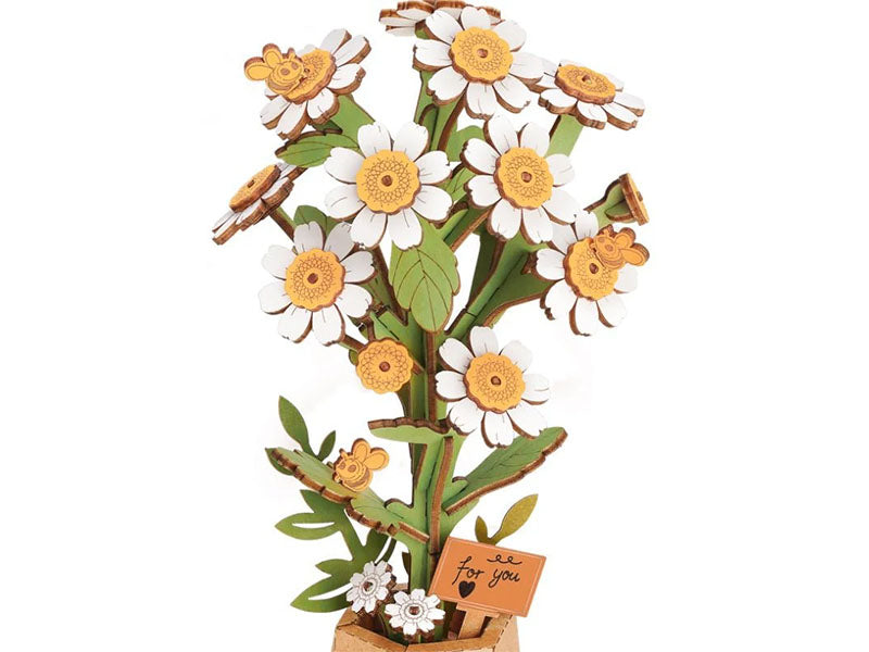 achat Pante en bois Puzzle 3D - Fleur de Camomille - Robotime
