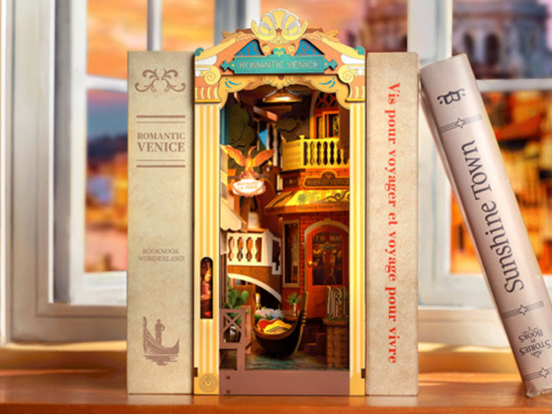 Achat Book Nook - Pièce miniature Romantic Venice maquette - Rolife