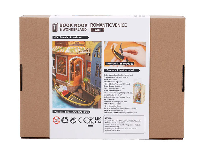 achat Book Nook - Pièce miniature Romantic Venice maquette - Rolife