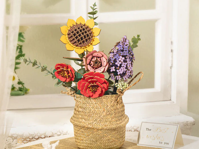 Achat Maquette Bouquet de fleur en bois Puzzle 3D - Rolife