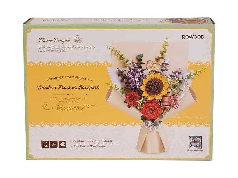 achat Maquette Bouquet de fleur en bois Puzzle 3D - Rolife