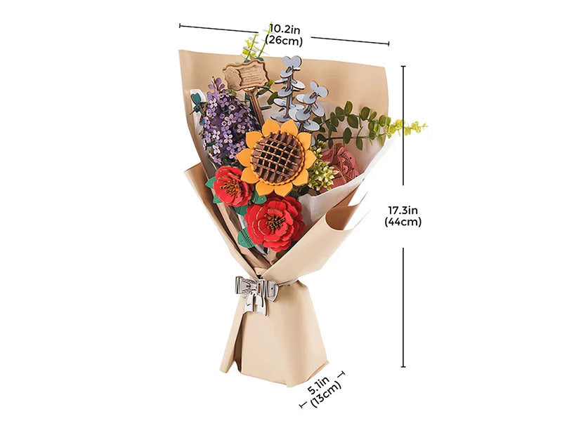 achat Maquette Bouquet de fleur en bois Puzzle 3D - Rolife