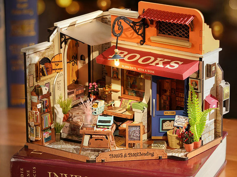 achat Pièce miniature Librairie du coin DIY - Rolife