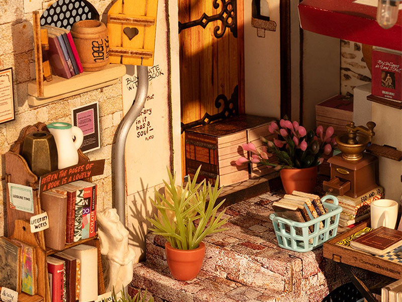 achat Pièce miniature Librairie du coin DIY - Rolife