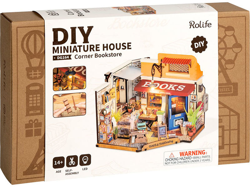 achat Pièce miniature Librairie du coin DIY - Rolife