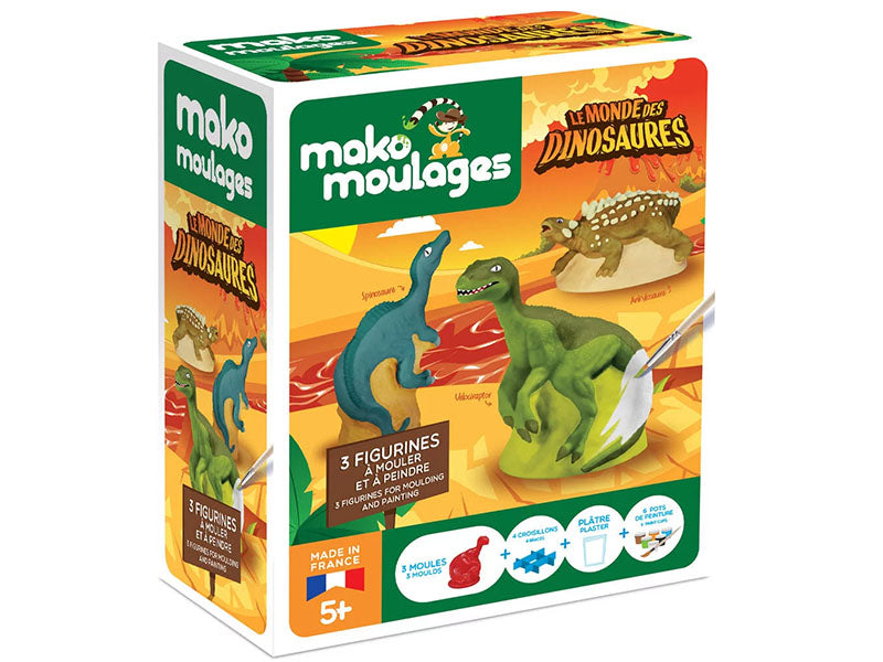 Achat Le Monde des dinosaures 3 Figurines - Mako moulages