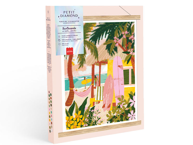 Achat Coffret Petit Diamond - Diamond Painting Surfboards par Julia Cornelius