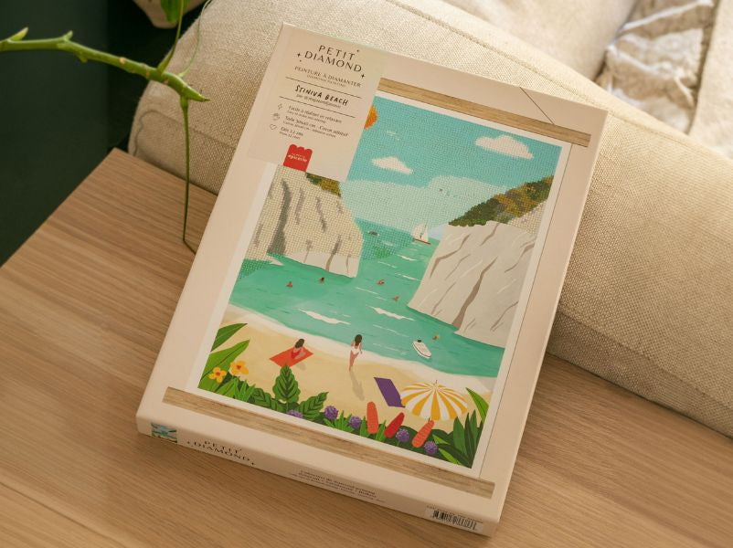 Sac écologique DIY à Peindre Aux Diamants - Taille 35x28 Cm - Tissu Coton Avec Motif à Compléter - Idéal Shopping, Voyage, Cadeau
