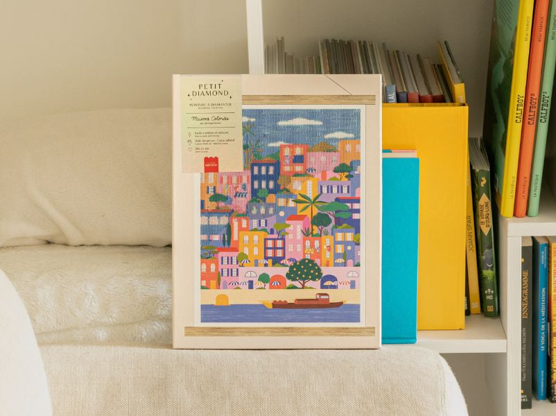 Achat Coffret Petit Diamond - Diamond Painting Maisons Colorées par Coralie Fau