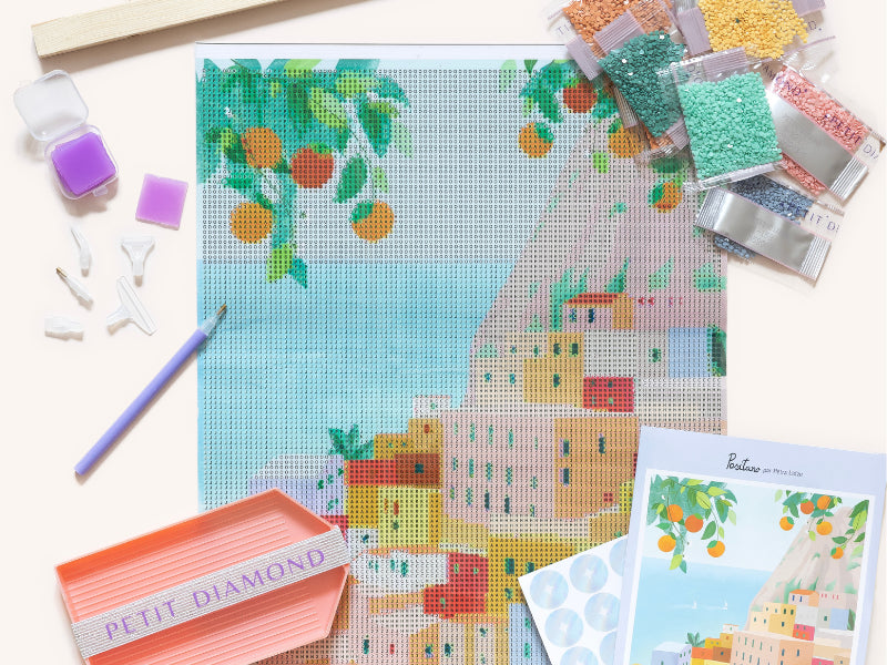 achat Coffret Petit Diamond - Diamond Painting Positano par Petra Lidze