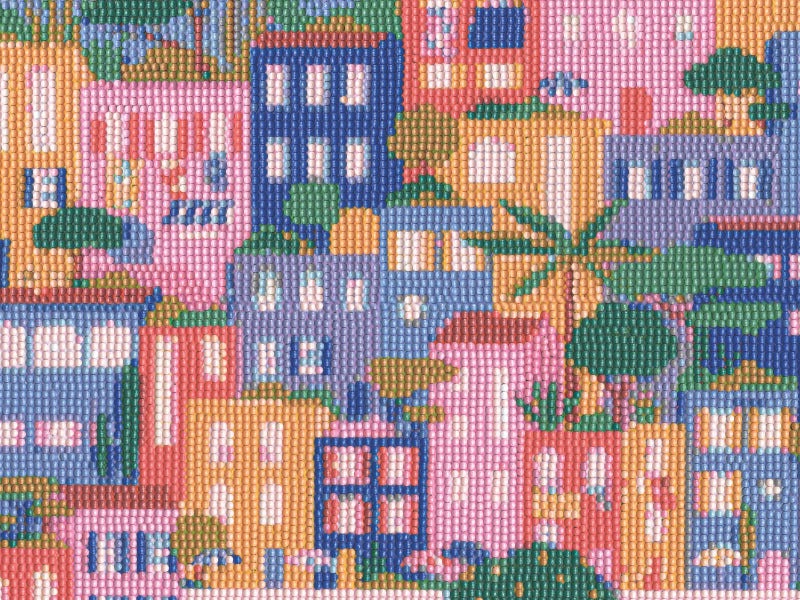 achat Coffret Petit Diamond - Diamond Painting Maisons Colorées par Coralie Fau