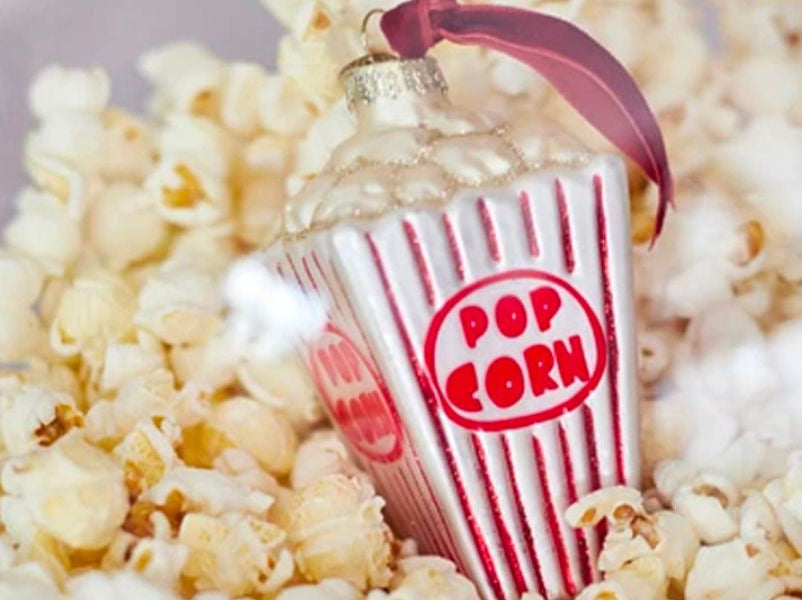 Achat Suspension de Noël en verre Pop Corn