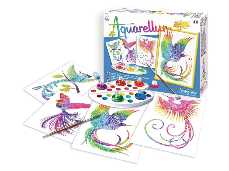 Achat Coffret Aquarellum junior - Oiseaux du paradis