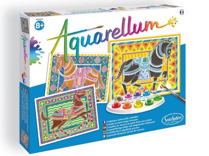 Achat Coffret Aquarellum junior - Chevaux