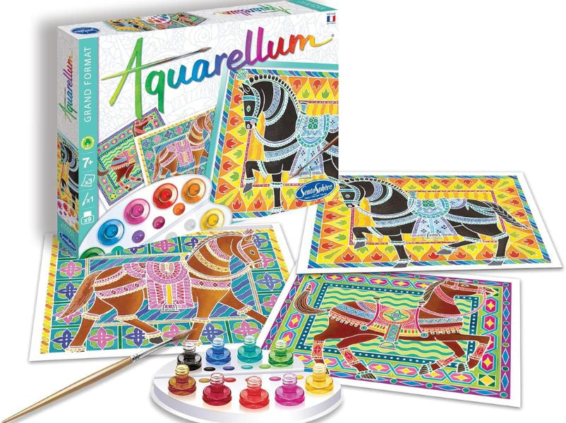 Achat Coffret Aquarellum junior - Chevaux