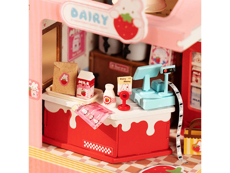 achat Pièce miniature Milk Box à la fraise DIY - Rolife