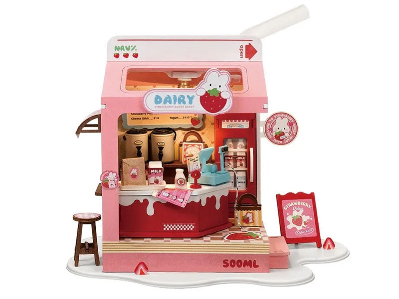 Achat Pièce miniature Milk Box à la fraise DIY - Rolife